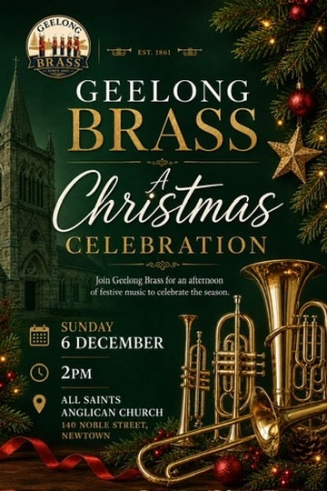 A Christmas Celebration — concert poster